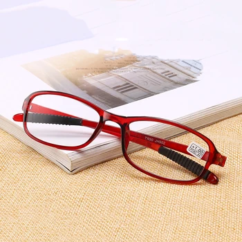 Очила за Четене Мъжки Дамски Очила С Плъзгане Гумена Прическа Ретро TR90 Очила С Диоптриями +1.0 +1.5 +2.0 +2.5 +3.0 +3.5 +4.0