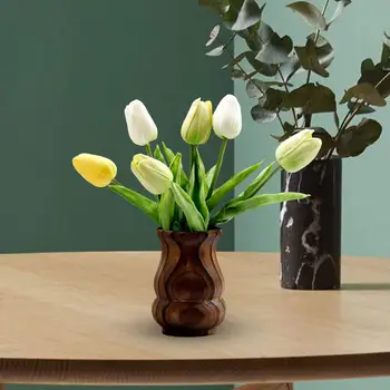Декорация на Вази за цветя Подарък Дървена Ваза, за растенията, за Съставяне на Растителни композиции