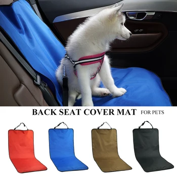 Протектор за столче за кола за кучета, Водоустойчив защитен панел за сигурност отзад, Пътни Аксесоари за кучета и котки, чанта за пренасяне на домашни любимци на задната седалка на автомобила