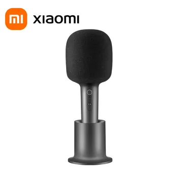 Xiaomi Mijia пеене с микрофон безжичен караоке микрофон Bluetooth съвместим портативен високоговорител за домашно KTV XMKGMKF01YM