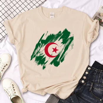 Алжирският тениска дамска лятна забавна тениска дамски y2k градинска облекло harajuku