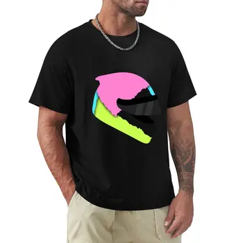 Тениска с каска Даниел Ricciardo, къса тениска, тениски по поръчка, създайте свои собствени забавни тениски, мъжки тениски с графичен дизайн
