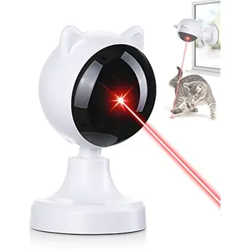 Автоматично лазерни играчки за котки ATUBNAN, зареждащи се чрез USB, Интерактивна играчка за котки в затворени помещения, коте, куче, многофункционална играчка за котки