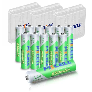 12шт 1.2 AAA NIMH Акумулаторна батерия 850 mah NI-MH батерия LSD 3A батерия с 3шт чекмеджета За съхранение на акумулаторни батерии тип AA/AAA