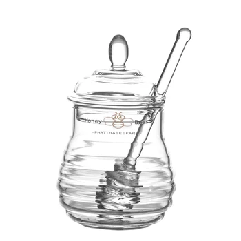 Скандинавска стъклен буркан за мед, Кристален Креативна бутилка за лимон, корейската банка за сладко, Сладко