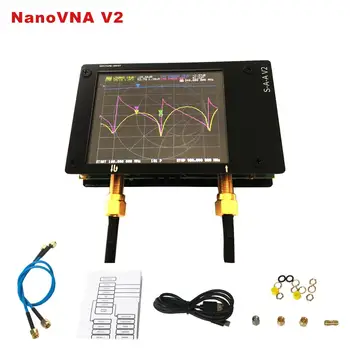 Вектор мрежов анализатор 3G S-A-A-2 NanoVNA V2 Антена анализатор Преносим къси вълни HF VHF UHF Лесен за работа с корпус