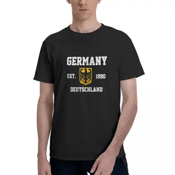 100% Памук, тениски с емблемата на Германия, Флаг Дойчланд, Мъжки Ежедневни ризи, Дамски Дрехи, Тениски, Блузи, Тениски, S-6XL, Подарък