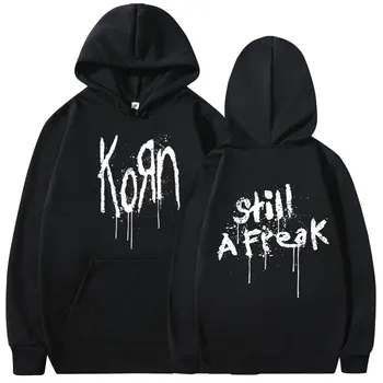Korn Music Концерт на рок-група WORLD TOUR Hoody с качулка Мъжки реколта метална готическата hoody оверсайз в стил пънк и хип-хоп качулки градинска облекло