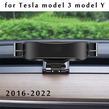 Кола За Мобилен Телефон За Tesla Model 3 Модел Y2022 2023 Авто Скоба За Телефон AlloyNavigation Модификация Скоба Auto Accessorie