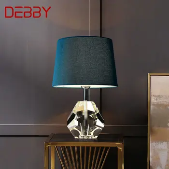 DEBBY Съвременна настолна лампа с затъмняване, led crystal, творчески луксозни настолни лампи за дома, хол, спалня, нощни декор