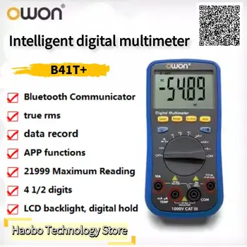 OWON B41T + 4 1/2 Цифров мултицет с Bluetooth True RMS тестов измерител на задното осветяване