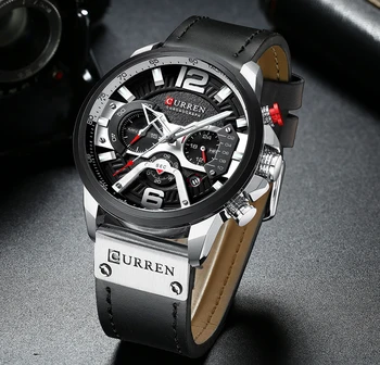CURREN Оригинални часовници за мъже, най-добрата марка за луксозни кожени военни ръчни часовници, мъжки ръчен часовник с хронограф, Relogios Masculinos