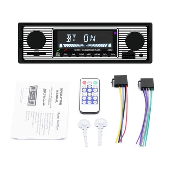 090E Автомобилното радио, Bluetooth, MP3-мултимедиен плейър AUX USB FM стерео аудио плеър