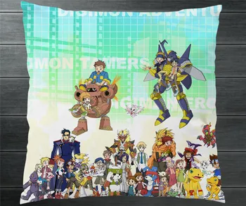 Digimon Adventure tri Digital Monster Двустранно Калъфка 40x40 см Калъф За Възглавница, Cosplay, Манга, Подарък ЛЕГЛО/РАЗТЕГАТЕЛЕН/Интериор на АВТОМОБИЛА P28