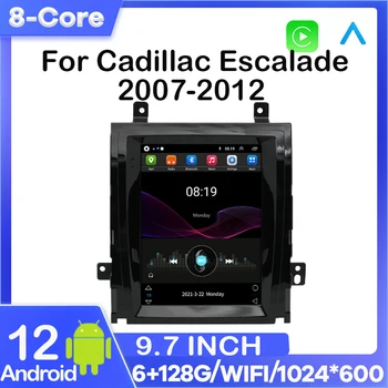 Android-радио за Cadillac Escalade въз основа на 2007-2012 за Tesla стил CarPlay екран автомобилен мултимедиен плейър GPS навигация