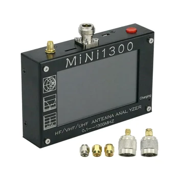 0,1-1300 Mhz HF VHF UHF 4.3-Инчов Антена Анализатор Вектор Мрежов Анализатор КСВ Измерител на Честота на Почистване на Мултицет Mini1300