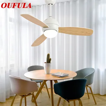 Съвременните вентилатори DLMH, Лампи в бял цвят с дистанционно управление, перката за трапезария, спални, ресторант