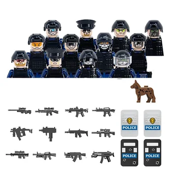 Детски играчки, комплекти за военни фигури, Специални полицейски антитерористични сили, Оръжия, обзавеждане, Комплекти строителни блокове, Хоби за момчета, подарък
