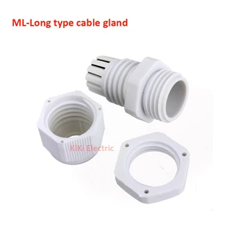 Кабелен вход ML-Long тип ML16*1.5 Размер на резба 16 мм Компресия cable вводы 100 бр./лот, найлонов водоустойчив конектор кабел IP68