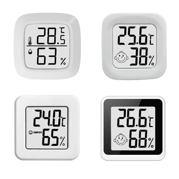 Мини LCD дигитален Термометър-влагомер, Измерване на влажността в помещението, Сензор за Влажност на въздуха, метеорологичната станция