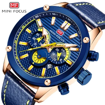Мъжки часовник MINI FOCUS, модерен случайни хронограф, кварцов спортни часовници, военни армейските мъжки ръчен часовник Relogio Masculino