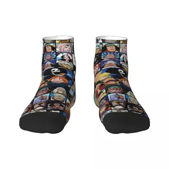 Забавни мъжки чорапи Mugiwara One Pieces, унисекс, топли чорапи с 3D-принтом, класически чорапи за екипажа от японското аниме и манга серии
