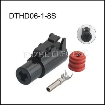 100set DTHD06-1-8S авто штекерный конектор, кабелна клеммная кутия, авторозетка, 1-пинов штекерный конектор, авто включете DJ70110A-2.3-21