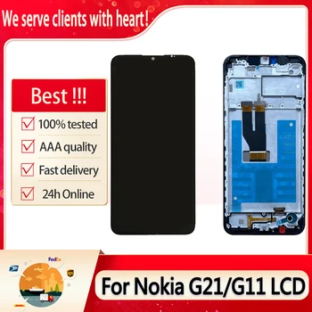 Оригинал за Nokia G21 TA-1418 TA-1477 TA-1415 Дигитайзер LCD дисплей за Nokia G11 TA-1401 Смяна на сензорен LCD екрана в събирането на