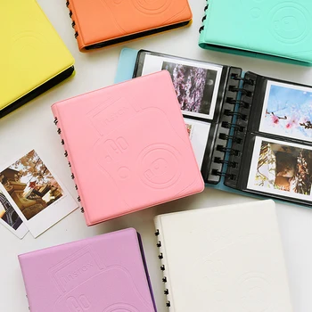 Нов Фотоалбум Macaron Цвят Series с 68 джобове за 3-инчов фотохартия и мини-филм Fujifilm Instax
