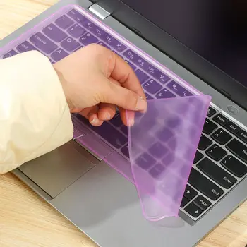 12-17-инчов водоустойчив пылезащитная силиконова защитно фолио за лаптоп клавиатура, универсален калъф за лаптоп клавиатура