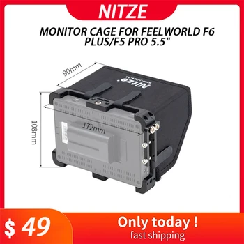 Клетка за монитор Nitze за F6 Plus/F5 Pro 5,5 