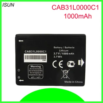 ISUNOO Взаимозаменяеми Батерия CAB31L0000C1 CAB31L0000C2 за Alcatel i808/TCL T66 A890 Батерии за телефони 1000 mah