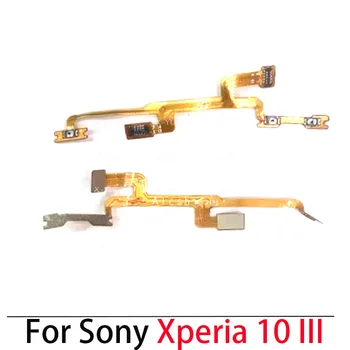 За Sony Xperia 1 5 10 II III захранване страничен бутон за регулиране на силата на звука Гъвкав кабел