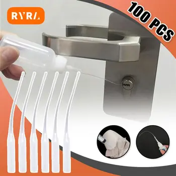 RYRA 100 бр./опаковане. пластмасов лепило с микро-фитил, дюза за лепило, удължител за лепило, под формата на опашката на мишката, точност на апликатора, капельная тръба наставка