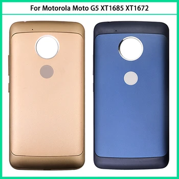 За Motorola Moto G5 XT1685 XT1672 XT1670 XT1671 XT1676 Задния капак на Отделението за батерията G5 Метална Лента на Гърба на Врати и Корпус на Отделението за батерията се Замени