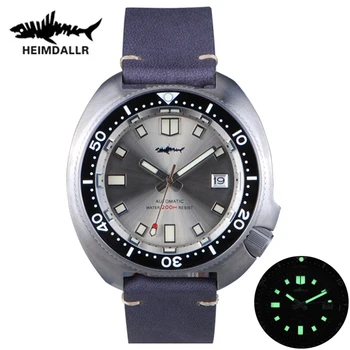 Heimdallr Мъжки дайверские светещи часовници Мъжки автоматичен часовник Титанов механични самостоятелно ликвидация 200 м Водоустойчив часовник С титанов щанга с каишка C3