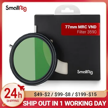 SmallRig 77 мм MRC VND Филтър 9 Нива, Светопоглощающий ND Филтър с Променлив ND филтър, 18-Слойное Покритие MRC-Installer Обективи за огледално-рефлексен фотоапарат 3590