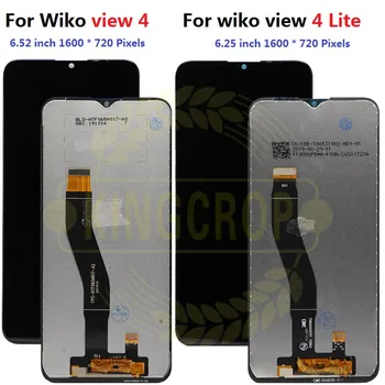Оригиналът е Тестван за LCD дисплей Wiko View 4 Lite с цифров преобразувател сензорен екран View4 View 4 Screen lcd