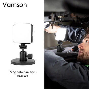 Магнитно закопчаване с Топка глава Vamson 360 за iPhone Huawei Samsung с Пълнеж лампа за Аксесоари Gopro Hero 11 Insta360 X3