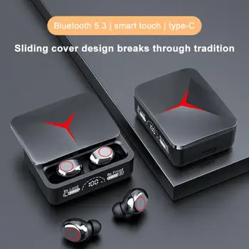 2023 Нова безжична слушалка TWS Bluetooth 5.3 Водоустойчив слот слушалките с шумопотискане с led екран Музикални спортни слушалки HiFi