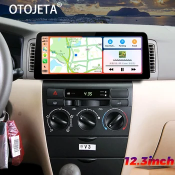12,3-инчов Широкоекранен Android 13 Автомобилен Плейър Стерео Радио За Toyota Corolla E120 EX 2007 GPS Мултимедия Carplay Главното Устройство