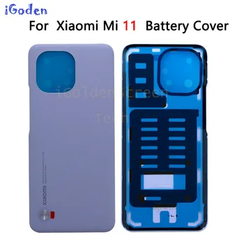 Оригинална НОВОСТ За Xiaomi Mi 11 Задния Капак на Отделението за батерията със Стъклен Капак на Корпуса на Задната Врата Калъф За Xiaomi Mi 11 Капак на Отделението за батерията С инструменти