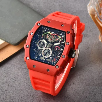 Пълнофункционален мъжки часовник 2022 RM с 3 контакти, най-добрата марка за луксозни мъжки кварцов автоматични часовници, мъжки часовници
