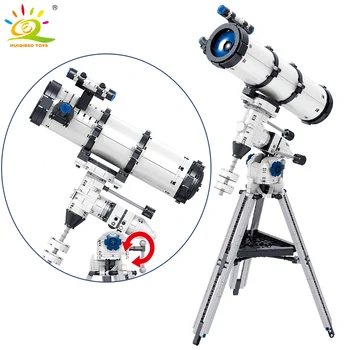 HUIQIBAO 751 бр., че симулира астрономически телескоп, мини-градивните елементи на MOC, микро-тухли, модел за деца, играчки за деца