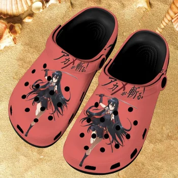 Карикатура Akame Ga Убие! Летни дамски чехли, ежедневни сандали на платформа, Zapatos, плажни леки Домашни чехли за баня