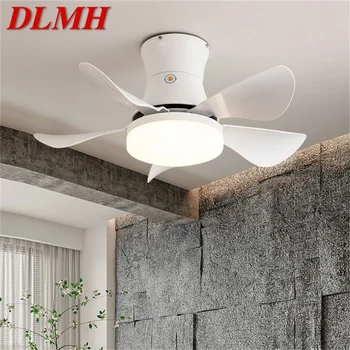 Вентилатор на тавана DLMH Nordic с Дистанционно Управление, Led Модерно Осветление за Дома, Спални, Трапезария