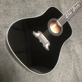 Акустична китара на Елвис Пресли Гълъб черен на цвят по поръчка