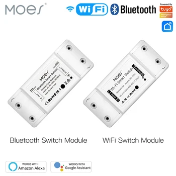 WiFi Bluetooth Умен ключа за лампата, универсален таймер за изключване, приложение Smart Life, безжично дистанционно управление, работи с Алекса Google Home
