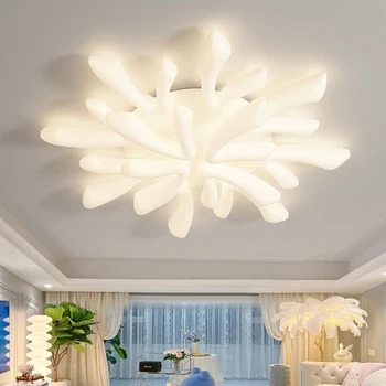 Нов тавана лампа за дневна с пълен набор от осветление в главната стая и спалнята за гости, модерен тавана лампа