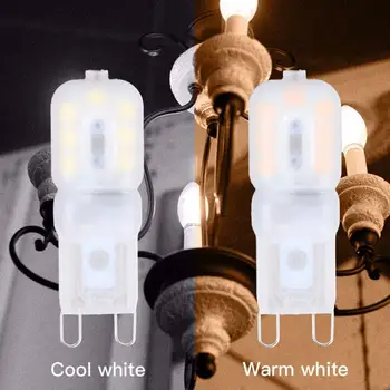 220v G9 Царевичен крушка с прозрачен капак, led царевичен лампа от мъниста с регулируема яркост, топли/студени бели лампи, осветление могат да се замени